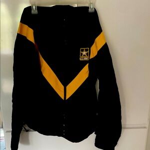 U.S. Army Black Jacket with Yellow Star Patch unisex